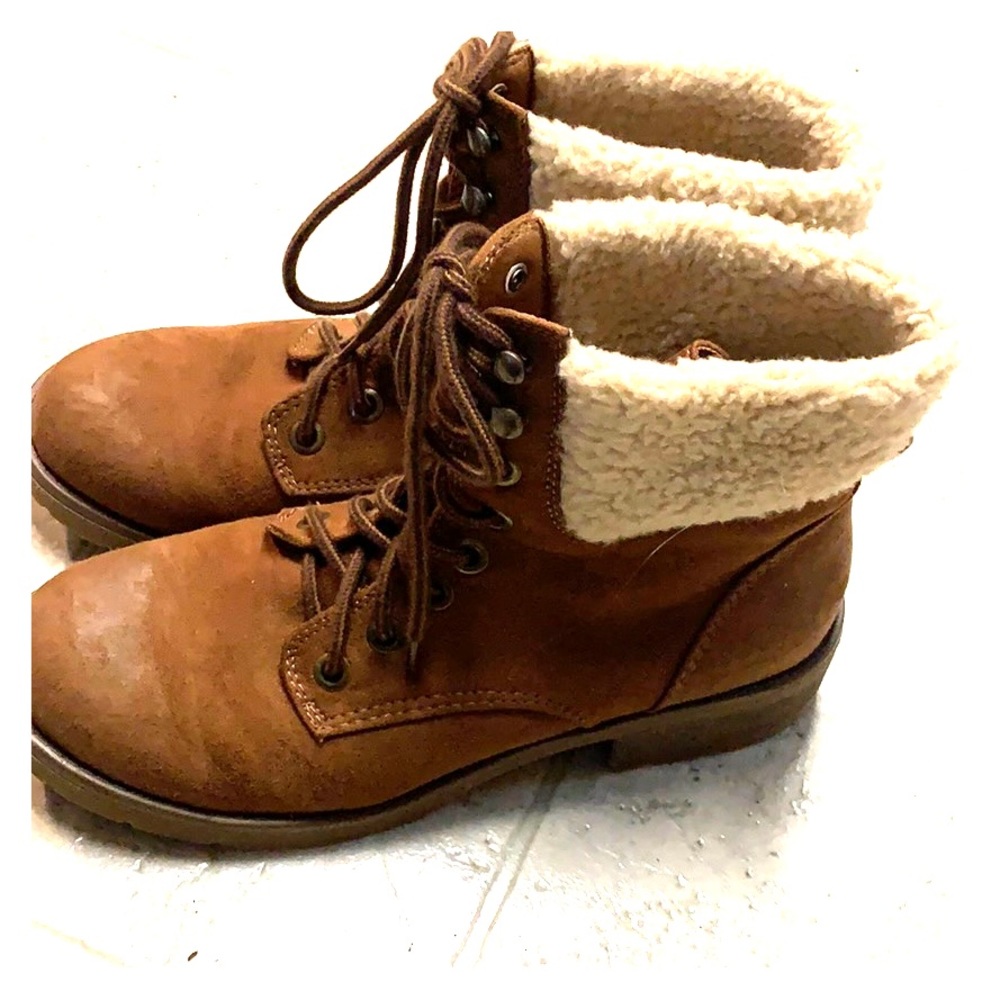 Brown Combat Boots